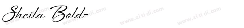 Sheila Bold字体转换